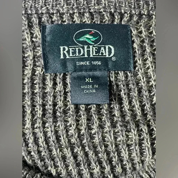 Red Head Men’s Brown Pullover Sweater With Buttons Size XL Cabin Outdoor Henley - Picture 6 of 10